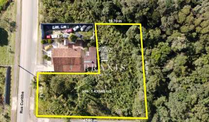 Terreno à venda na Rua Curitiba, 445, São Gabriel, Colombo, 1430 m2 por R$ 699.000