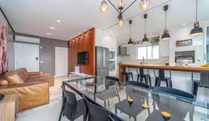 APARTAMENTO MOBILIADO E DECORADO - 3 SUÍTES - EM ANDAR ALTO - ÁREA DE LAZER COMPLETA - BARRA NORTE - BALNEÁRIO CAMBORIÚ/SC