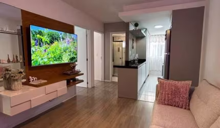 Apartamento garden semi mobiliado, em condomínio fechado, Rio Pequeno