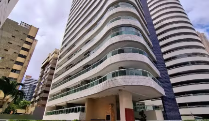 Apartamento a dois quarteirões da AV. Beira Mar, 22° andar c/ Sala, Varandão,  03 Suites, Closed, estar - intimo, Armários, Cozinha, Área de serviço, DCE, 04 Vagas e condomínio c/ lazer completo.