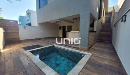 Casa a venda Cond. Reserva das Paineiras - Piracicaba/SP com 225m² de terreno e 180,35m² sendo 3 suítes com piscina