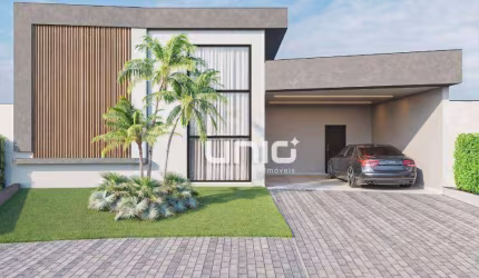Casa térrea a venda no Condominio Park Unimep Taquaral com 3 dormitórios (1ste c/closet) com 256m² de terreno