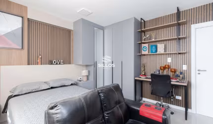 Studio decorado com 1 suíte à venda no Centro de Curitiba