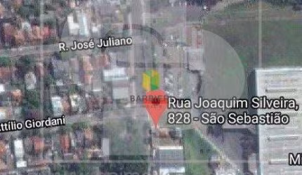 Terreno com 403 m2 na Rua Joaquim Silveira - Bairro São Sebastião