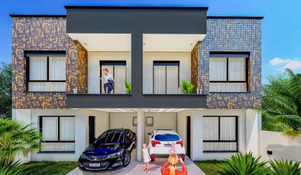 Sobrado com 3 quartos  à venda, 108.79 m2 por R$695000.00  - Boqueirao - Curitiba/PR