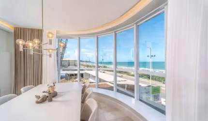 QUINTAS DO ARPOADOR - APARTAMENTO MOBILIADO FRENTE MAR NA PRAIA BRAVA EM ITAJAÍ