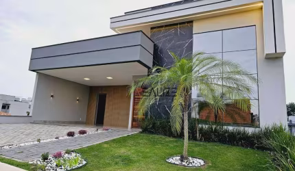 Casa moderna com 3 dormitórios e piscina à venda, 200 m² por R$ 1.490.000 - Condomínio Fechado - Indaiatuba/SP