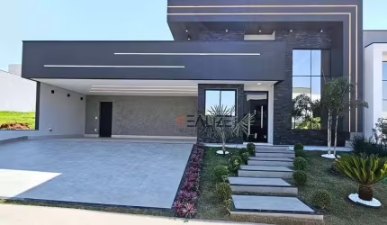 Casa com 3 suítes e escritório à venda, 221 m² por R$ 2.200.000 - Condomínio Fechado- Indaiatuba/SP