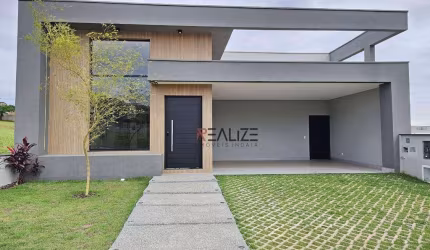 Casa alto padrão com 3 dormitórios escritório à venda, 225 m² por R$ 2.300.000 - Condomínio Villa Sapezal - Indaiatuba/SP