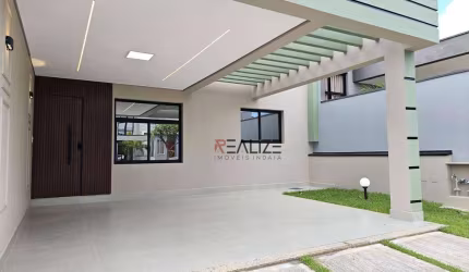 Casa com 3 dormitórios e acabamento alto padrão à venda, 118 m² por R$ 860.000 - Condomínio Jardins do Império - Indaiatuba/SP