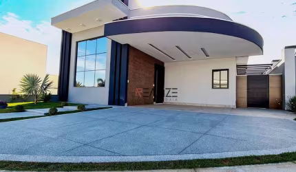Casa moderna com 3 suítes e escritório à venda, 235 m² por R$ 2.250.000 - Condomínio Maria Dulce - Indaiatuba/SP