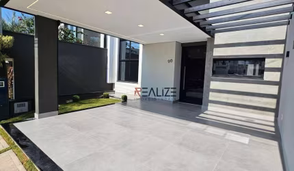 Casa nova e moderna com 3 dormitórios à venda, 104 m² por R$ 930.000 - Condomínio Montreal Residence - Indaiatuba/SP