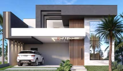 Casa nove e moderna com 3 suítes à venda, 206 m² por R$ 1.750.000 - Condomínio Residencial Evidências - Indaiatuba/SP