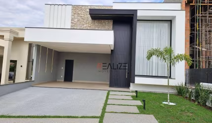 Casa térrea pronta para morar com 3 suítes à venda, 198 m² por R$ 1.690.000 - Condomínio Fechado - Indaiatuba/SP