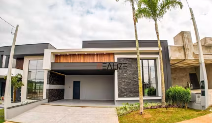 Modernidade e sofisticação casa térrea com escritório à venda, 210 m² por R$ 1.750.000 - Condomínio Fechado - Indaiatuba/SP