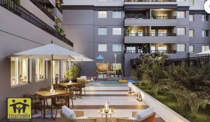 Apto de 36m² de 2 dorm e 1 wc.