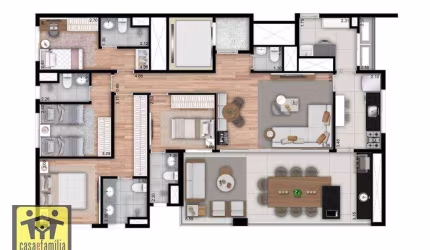 Apartamento com 4 dormitórios à venda, 146 m² por R$ 1.990.000,00 - Ipiranga - São Paulo/SP