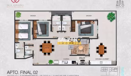 Apartamento com 3 dormitórios à venda, 134 m² por R$ 2.700.000,00 - Itaguá - Ubatuba/SP