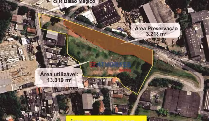 Terreno à venda, 16537 m² por R$ 14.890.000,00 - Parque Alexandre - Cotia/SP
