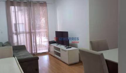 Apartamento com 3 dormitórios para alugar, 59 m² mobiliado  por R$ 3.200/mês - Jardim das Vertentes - São Paulo/SP