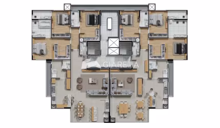 Apartamento à venda no RESIDENCIAL ALTO DAS PEDRAS, JARDIM LA SALLE, TOLEDO - PR
