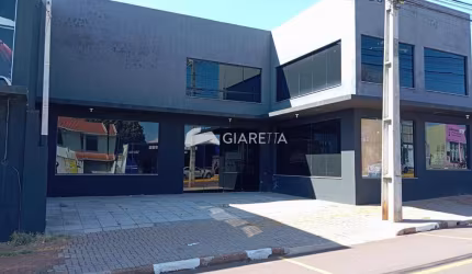 Sala comercial nova com mezanino para locação na Vila Pioneiro, Toledo - PR