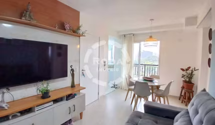 Excelente apartamento em prédio novo, vista livre, área de lazer, 2 dormitórios, sendo uma suíte, no Marapé- Santos-SP