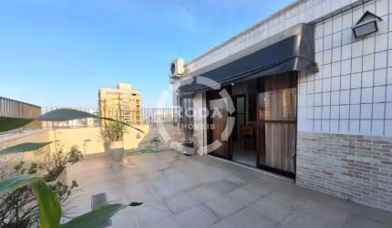 Cobertura Duplex com 2 quartos, vista livre no bairro da Aparecida em Santos