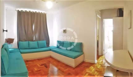 Apartamento mobiliado próximo da praia em Santos localizado no bairro do Boqueirão.