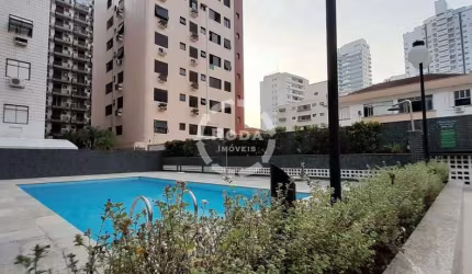 Apartamento 2 dormitórios totalmente mobiliado para alugar frente ao Mar em Santos
