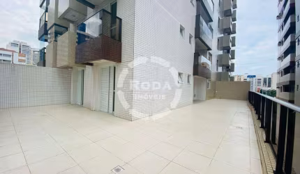 Apartamento Garden com área exterma ampla à venda, 2 quartos, 1 suíte, 2 vagas, Gonzaga - Santos/SP