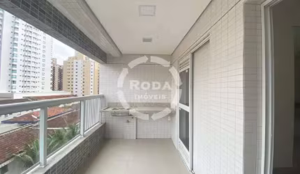 Descubra a elegância à beira-mar 1 suíte, varanda gourmet e lazer no terraço no Boqueirão, Santos