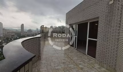 Cobertura Duplex na Ponta da Praia – Vista Panorâmica, 4 Dorms e 3 Vagas!