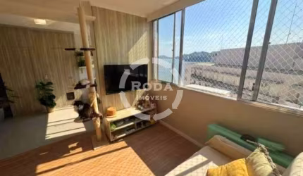 Apartamento 1 Quarto com Vista Mar Pé na Areia no Bairro José Menino - Santos/SP