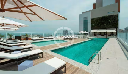 Excelente apartamento duplex de 1 dormitório com suíte em Santos no Gonzaga.