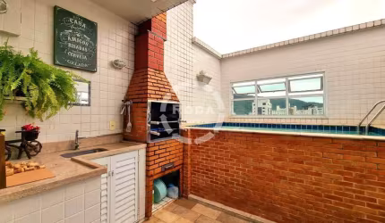 Cobertura Duplex 3 Dormitórios com Piscina e Churrasqueira à Venda no Marapé - 208m²