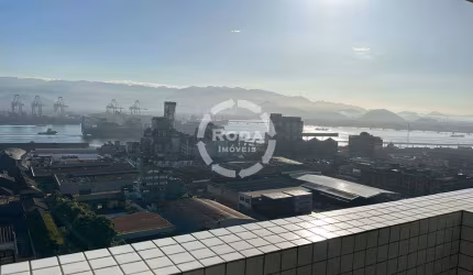 Excelente Sala Comercial 94m² andar alto toda reformada com vista para Porto de Santos-SP