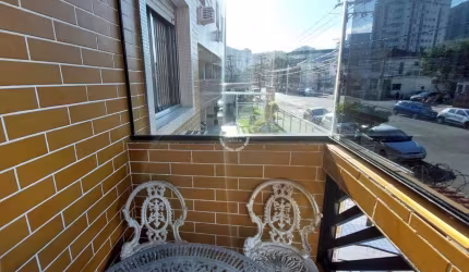 Apartamento 3 dormitórios de frente para venda no Campo Grande - Santos