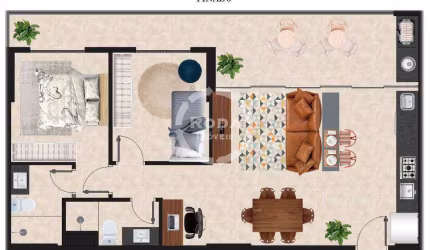 Apartamento à venda, 2 quartos, 1 suíte, 1 vaga, José Menino - Santos/SP