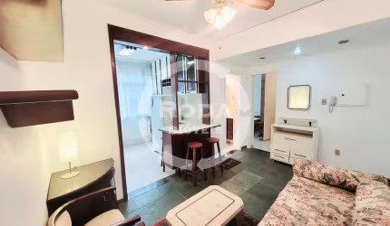 Apartamento mobiliado à venda no Gonzaga, Santos – 1 dormitório, próximo à praia