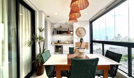 Apartamento à venda na Aparecida — Condomínio Clube Moderno e Sofisticado — PORTEIRA FECHADA.
