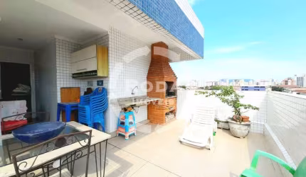 COBERTURA DUPLEX 115M2 / 3 DORM / ÁREA GOURMET / 01 VAGA NO MACUCO.
