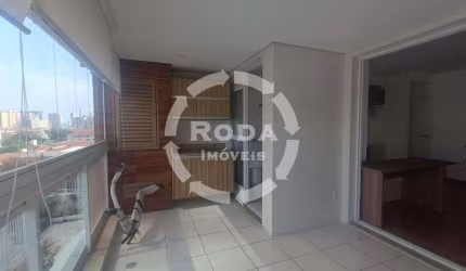 Apartamento para aluguel, 2 quartos, 1 suíte, 1 vaga, Ponta da Praia - Santos/SP