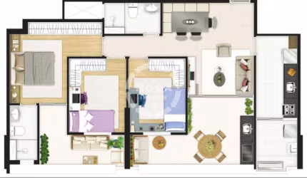Apartamento à venda, 3 quartos, 1 suíte, 2 vagas, Boqueirão - Santos/SP