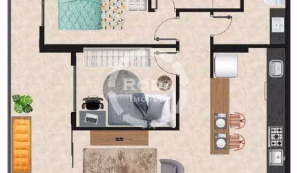 Apartamento à venda, 2 quartos, 1 suíte, 1 vaga, José Menino - Santos/SP