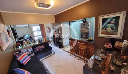 Apartamento frente mar mobiliado à venda, 1 quartos, 1 vaga, Aparecida - Santos/SP