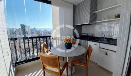 Apartamento no Gonzaga 3 quartos sendo 1 suíte com varanda, varanda gourmet, 2 vagas e lazer completo
