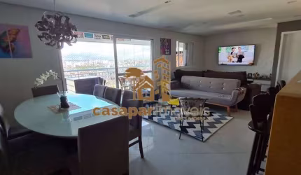 Apartamento À Venda com 125m², 3 Quartos e 3 Vagas, Lazer e Sacada Gourmet