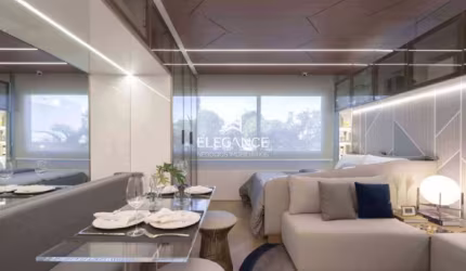 Elegance Imóveis vende estúdio muito bem localizado no Moinhos com área de 27,50 m2 privativos em andar alto. Infra espetacular Porto Alegre.