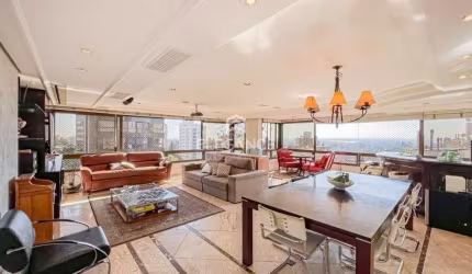 Elegance Imóveis vende apartamento em andar alto com 174 m2 3 suítes finamente mobiliado 3 vagas box garagem Bela Vista Porto Alegre.